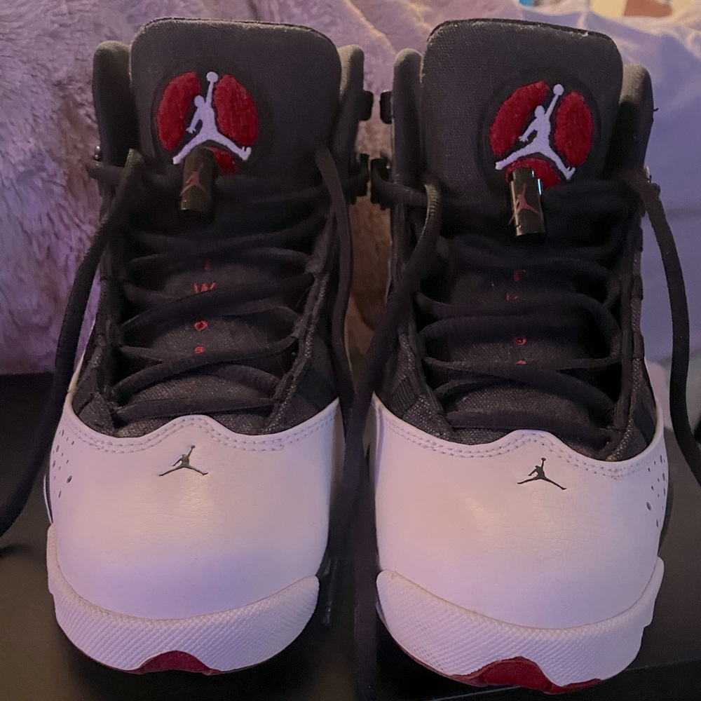 JORDAN 6 RINGS ‘BLACK WHITE GYM RED’ Size-7y